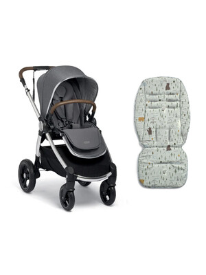 Ocarro Shadow Grey Pushchair with Great Outdoors Memory Foam Liner